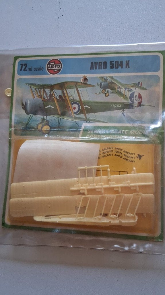 17 Airfix AVRO 504 K, Verzenden, Zo goed als nieuw, Vliegtuig