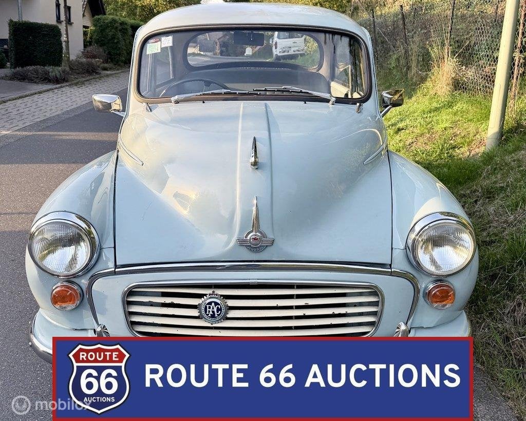 Morris Minor 1000 | 1963 | Route 66 Auctions, Auto's, Overige merken, Zwart, Bedrijf, Handgeschakeld