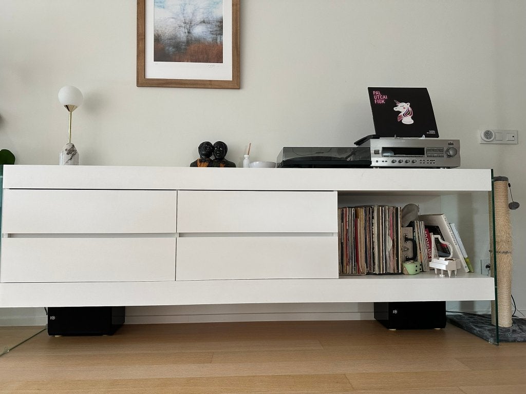 Yamaha RX-496RDS versterker en NX-E100 luidsprekers, Muziek en Instrumenten, Ophalen, Gebruikt, Minder dan 500 watt, Overige typen