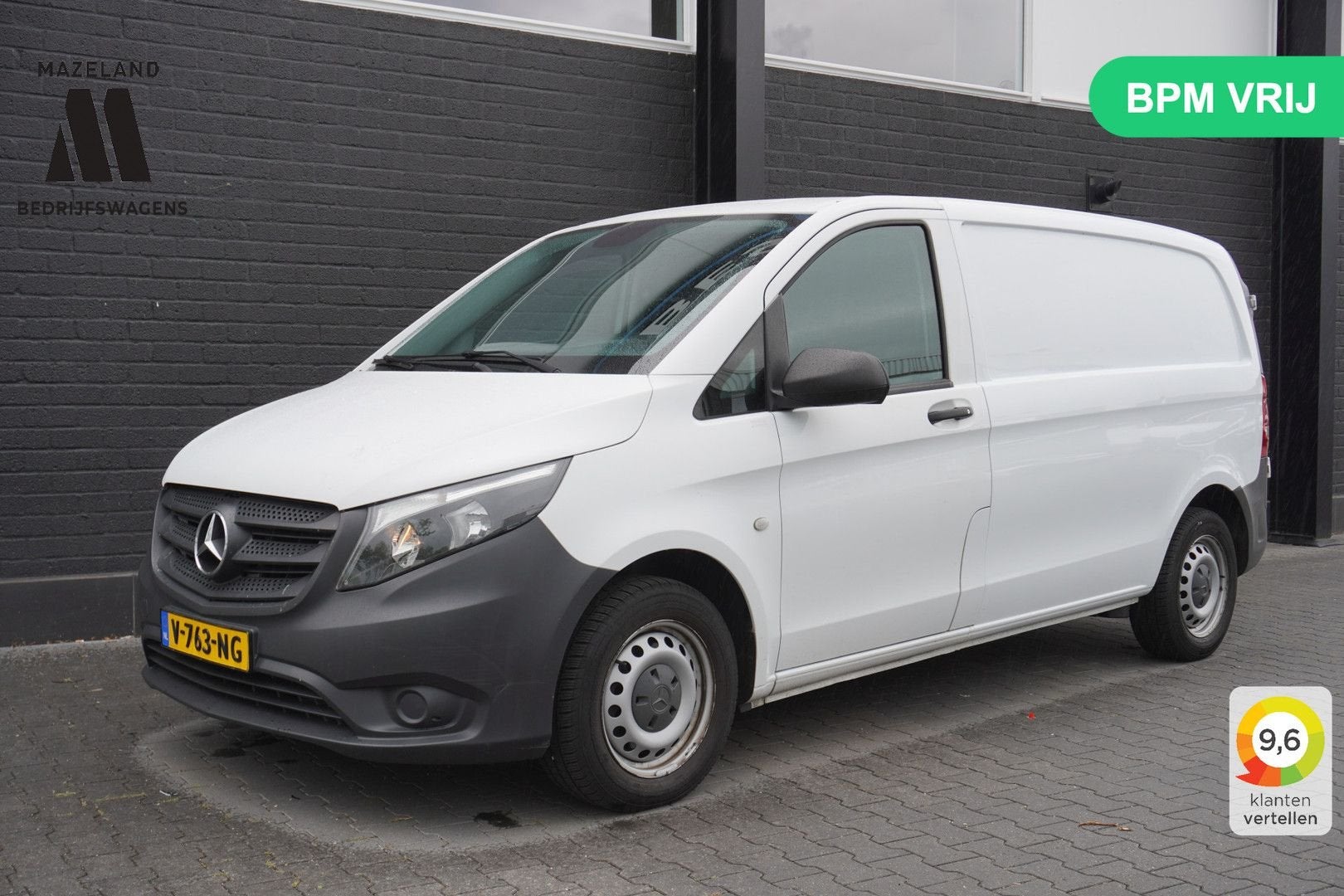 Mercedes-Benz Vito 109 CDI - EURO 6 - Airco - Navi - Cruise, 164 g/km, Wit, Mercedes-Benz, Bedrijf
