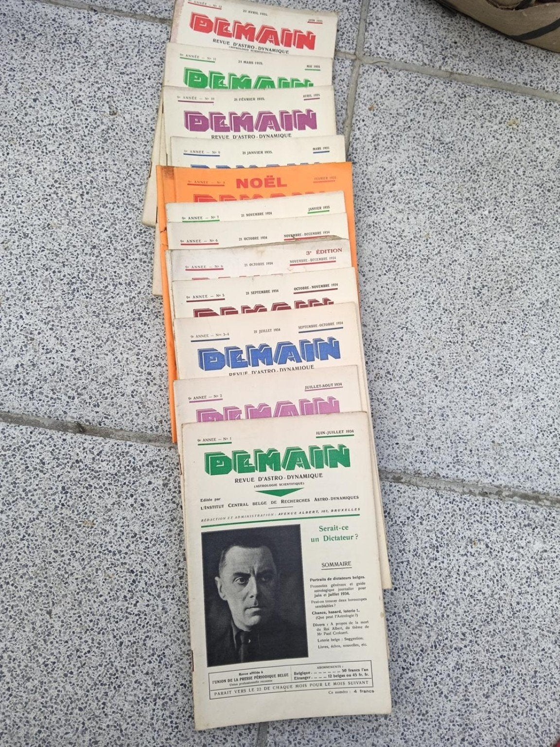 Revue Demain 1934, Enlèvement