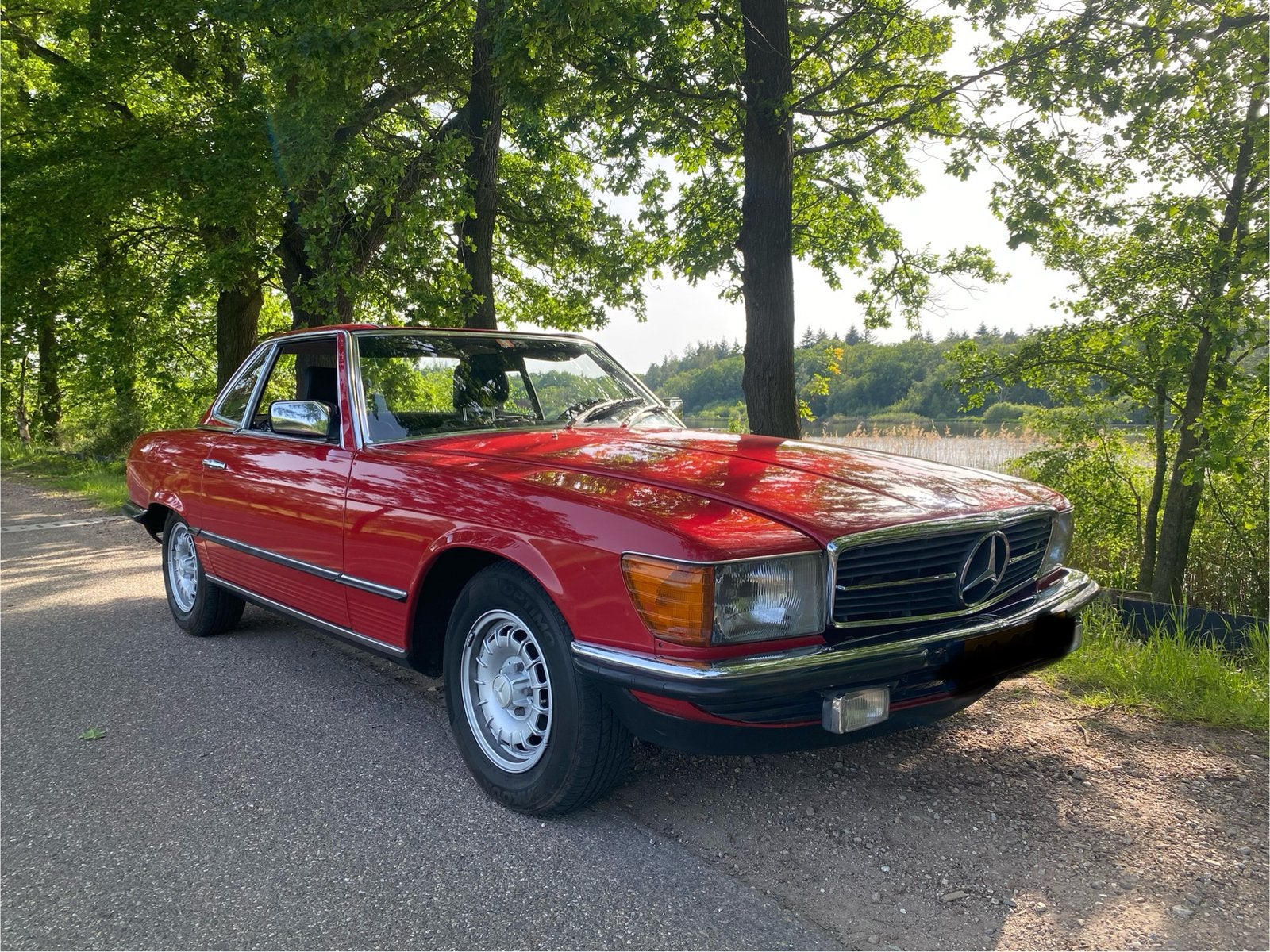 Mercedes-Benz 280 SL in top staat- sinds 20 jaar in bezit-, Autos, Oldtimers & Ancêtres, Rouge, Achat, Cabriolet, Boîte manuelle