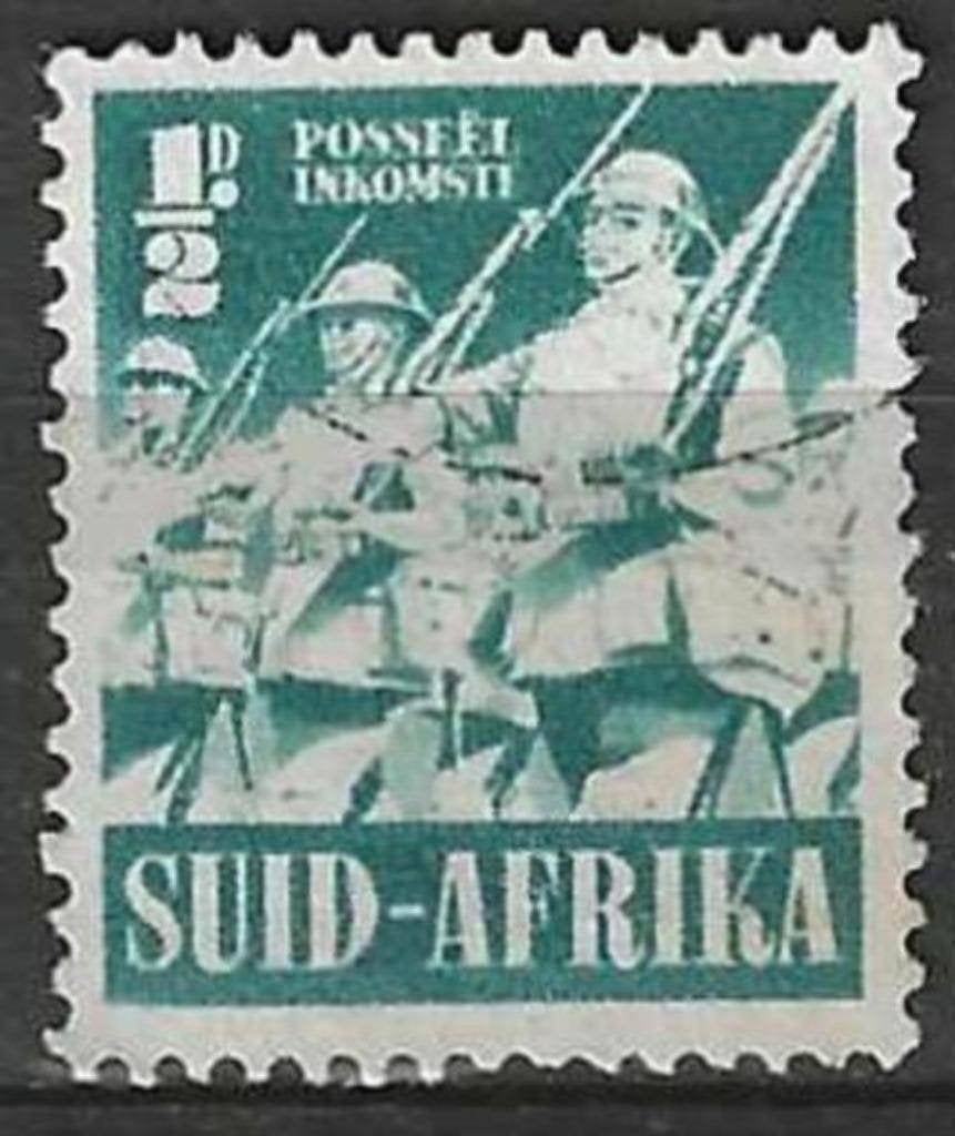 Zuid-Afrika 1941/1943 - Yvert 125 - Infanterie (ST), Postzegels en Munten, Postzegels | Afrika, Gestempeld, Zuid-Afrika, Verzenden