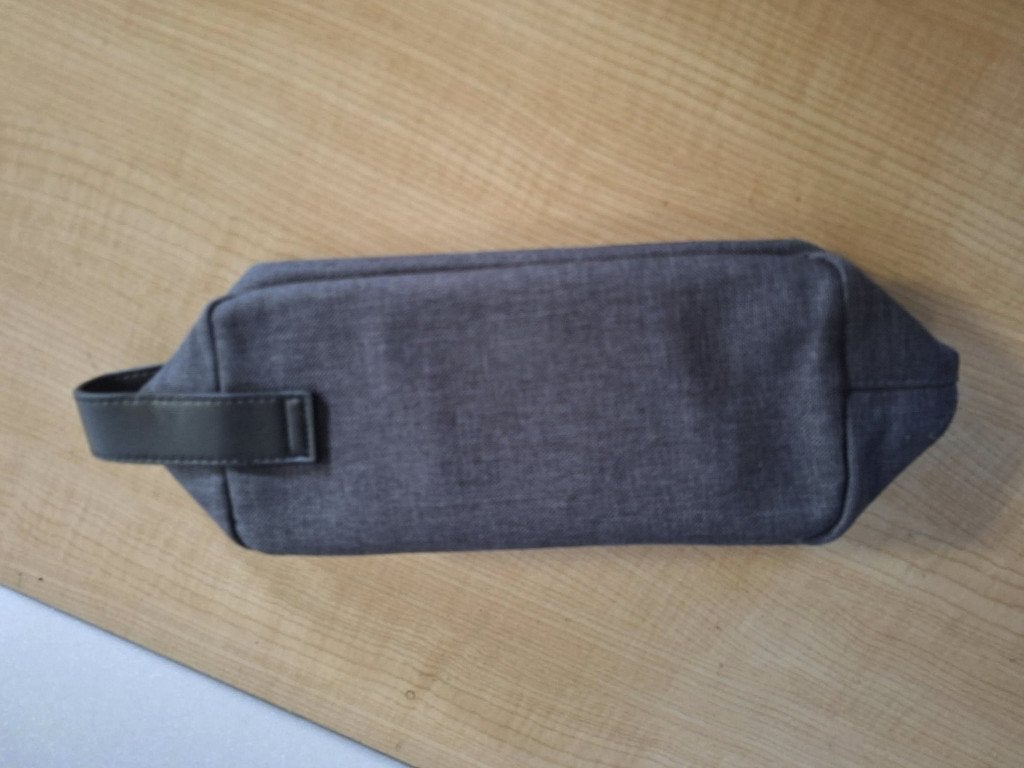 toilettas, Handtassen en Accessoires, Ophalen of Verzenden, Nieuw, Grijs, Heer