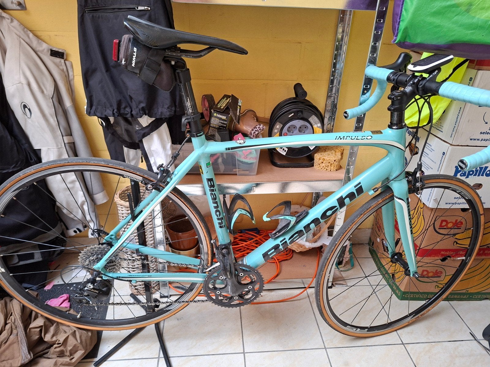 Bianchi Impulso taille 55, groupe Shimano 105, Frein sur jante, Aluminium, Enlèvement, 28 pouces
