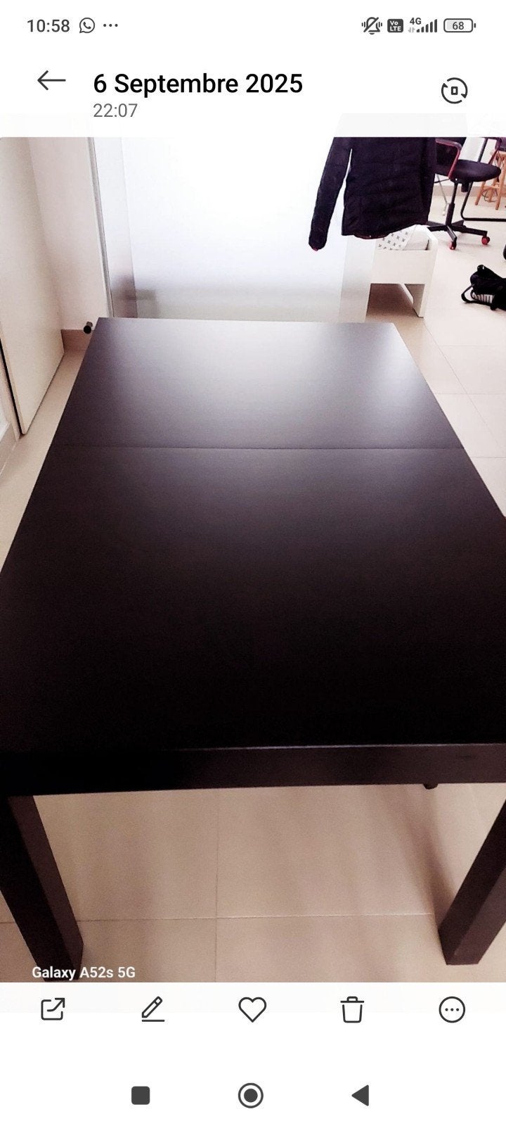 table à manger extensible., Maison & Meubles, Enlèvement