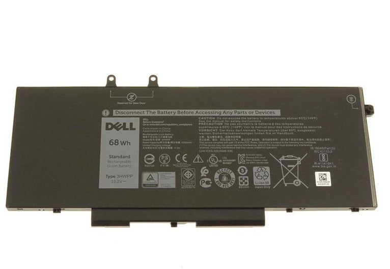 DELL 15.2V Li-ion 68Wh laptop battery, Verzenden, Zo goed als nieuw