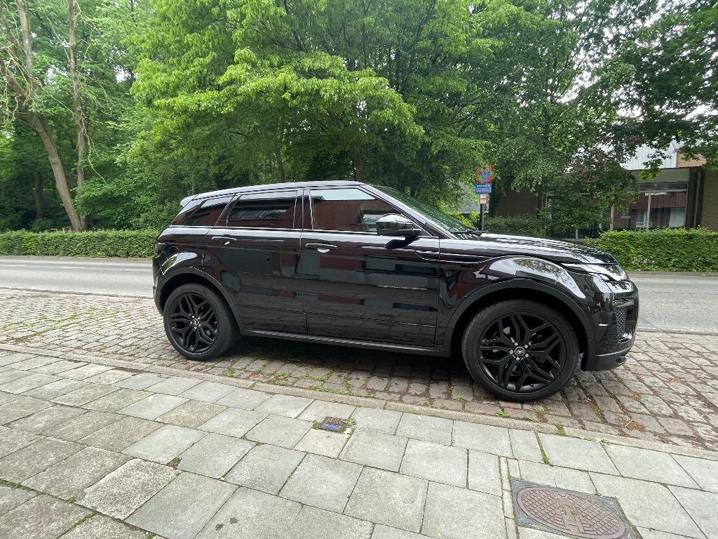 Rang rover Evoque, Auto's, Lederen bekleding, Zwart, Vierwielaandrijving, Particulier