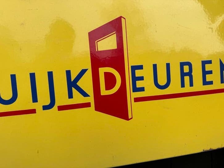 Vintage Vankuijk Deuren Emaille Reclamebord, Antiek en Kunst
