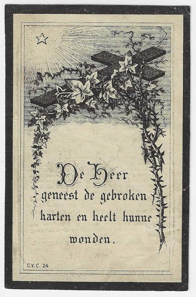 Maria Mertens, Breendonck 1881 - Breendonck 1896, Ophalen of Verzenden, Bidprentje