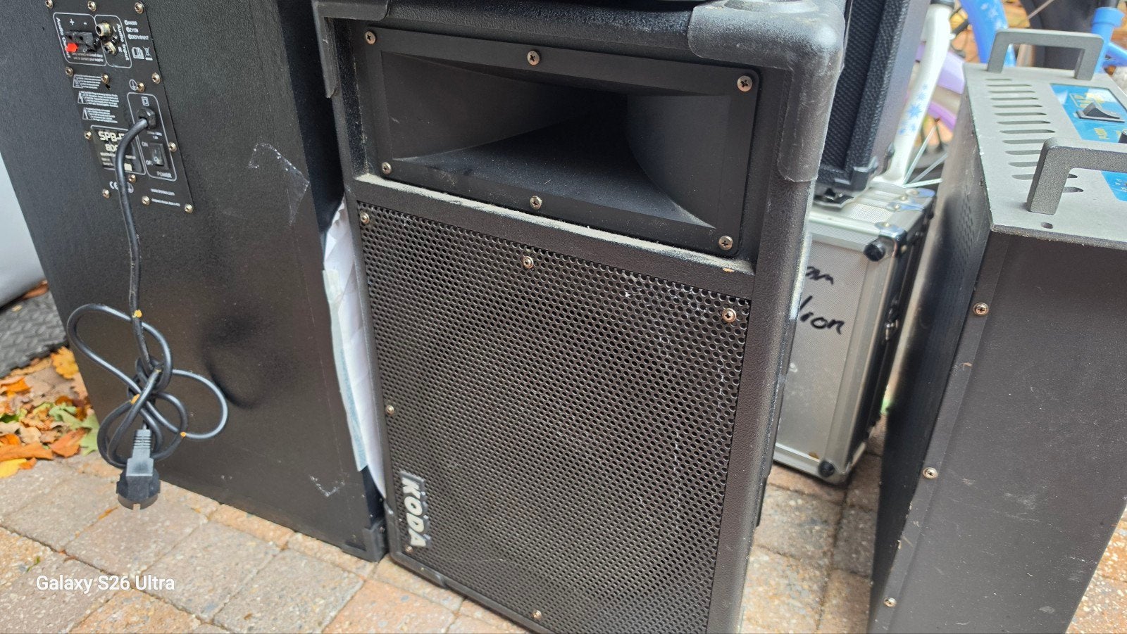 setje koda speakers pasief werken goed, Audio, Tv en Foto, Ophalen of Verzenden, Zo goed als nieuw, 150 watt of meer, Speakerset