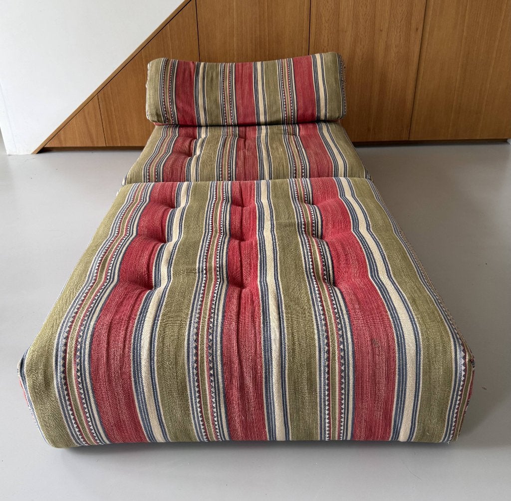 Vintage Roche Bobois Voyage Immobile 2 pieces, Maison & Meubles, Canapés | Salons, Utilisé, Moins de 150 cm, 75 à 100 cm, Tissus