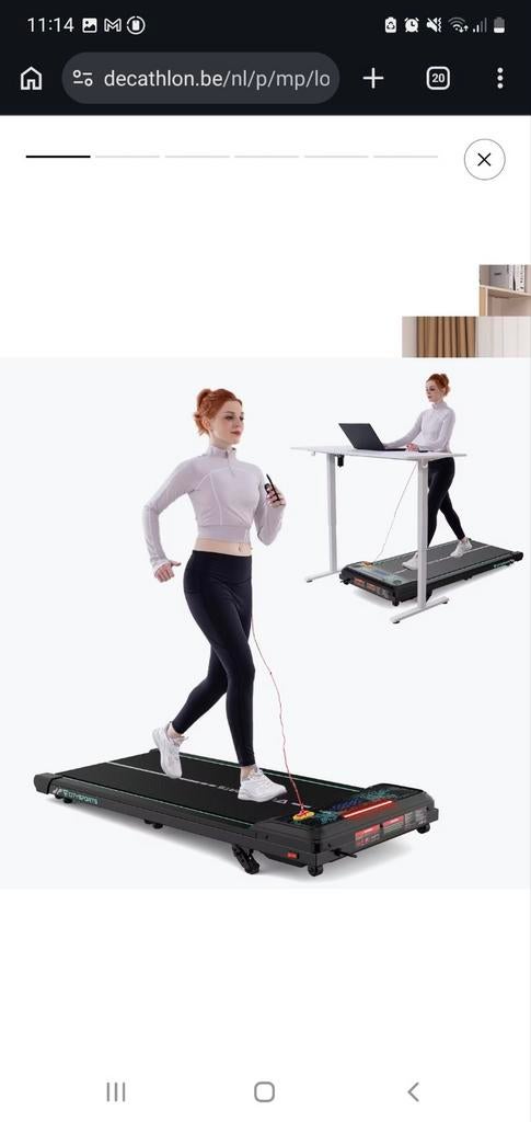 Citysports 	
Elektrische Loopband, 4% Helling,WP6,440W,6.0km, Sport en Fitness, Ophalen, Zo goed als nieuw, Loopband