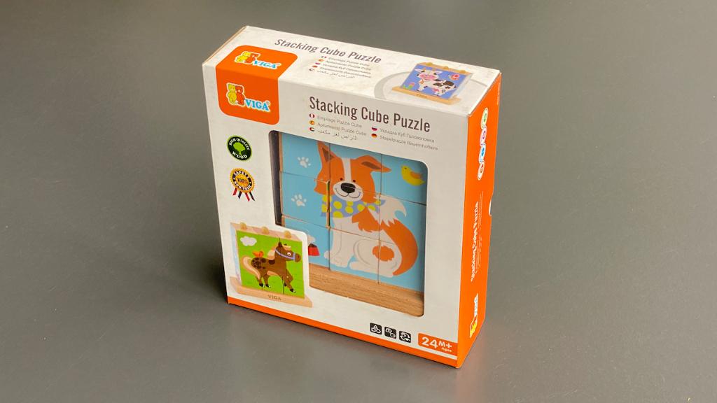 Viga Stabelblok puzzel blokken dieren, Kinderen en Baby's, Speelgoed | Kinderpuzzels, Zo goed als nieuw, Minder dan 10 stukjes