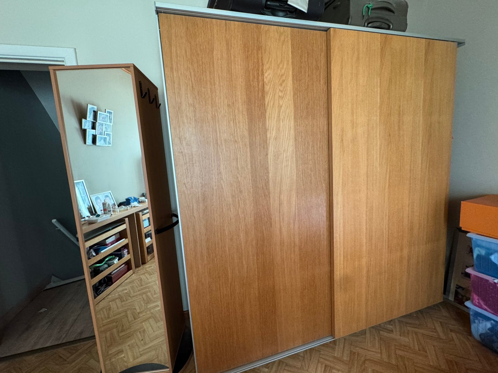 houten kledingkast, Ophalen of Verzenden, Zo goed als nieuw