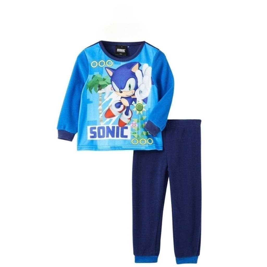 Sonic fleece Pyjama - Maat 98 - 104 - 110, Kinderen en Baby's, Kinderkleding | Maat 98, Sonic, Nacht- of Onderkleding, Nieuw, Ophalen of Verzenden