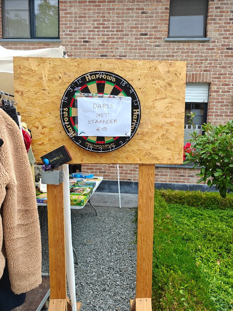 Darts met staander, Enlèvement, Utilisé, Cible de fléchettes