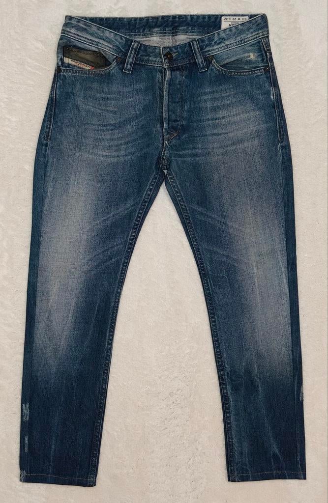 Jean slim Diesel Viker pour homme W29 L32 bleu denim 100 % c, Envoi, Bleu