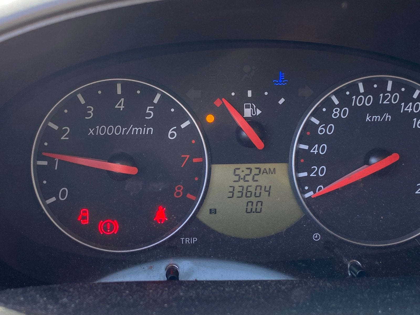 Nissan Micra 2005, Auto's, Stof, 4 cilinders, Micra, Grijs