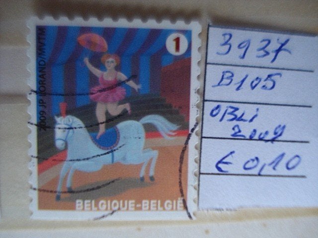 België nr. 3937 (O), Verzenden, Zonder envelop, Gestempeld, Gestempeld