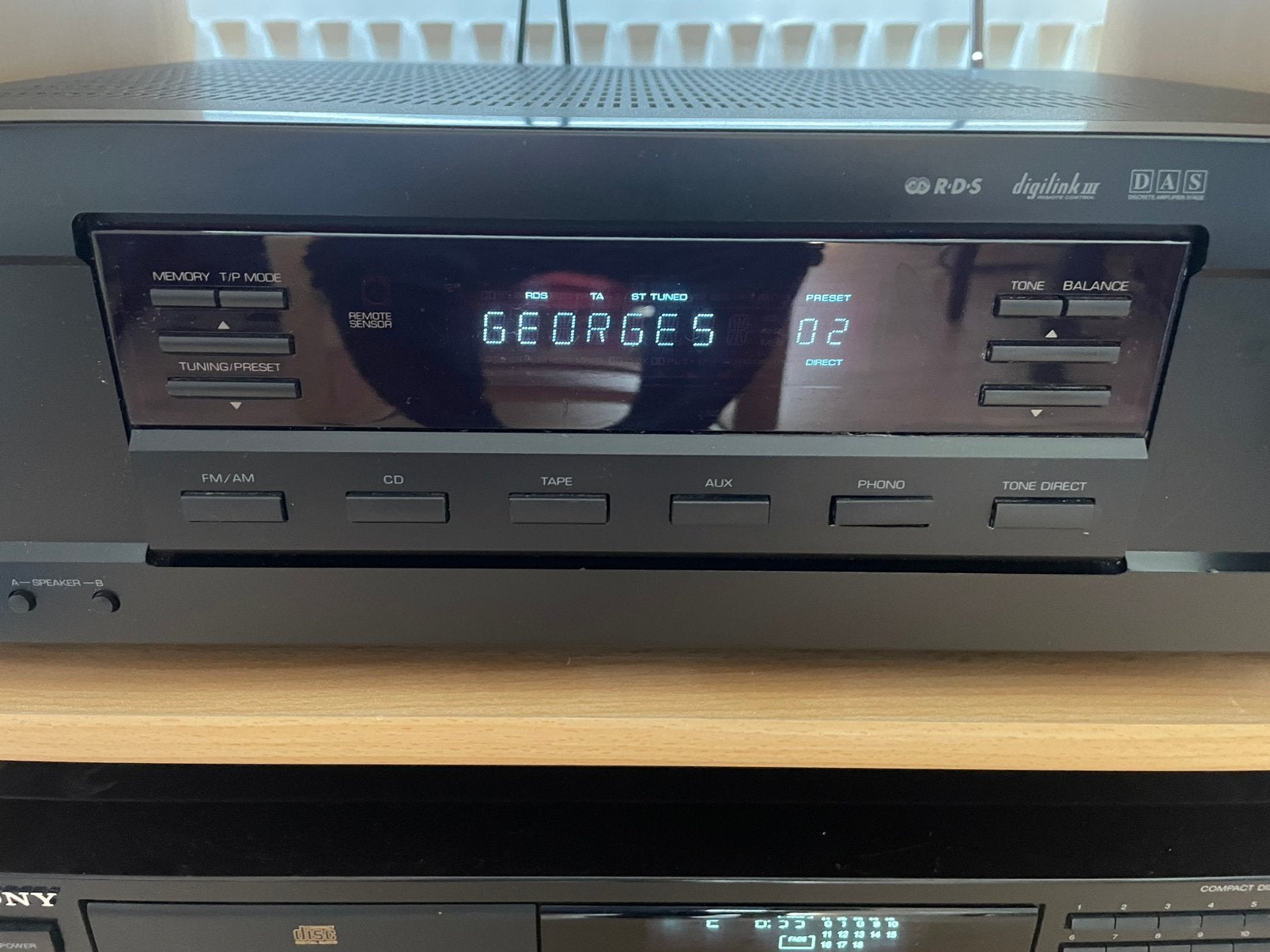 Ampli SHERWOOD RX 4109 2*100 W/8 Ohms, TV, Hi-fi & Vidéo, Enlèvement, Utilisé