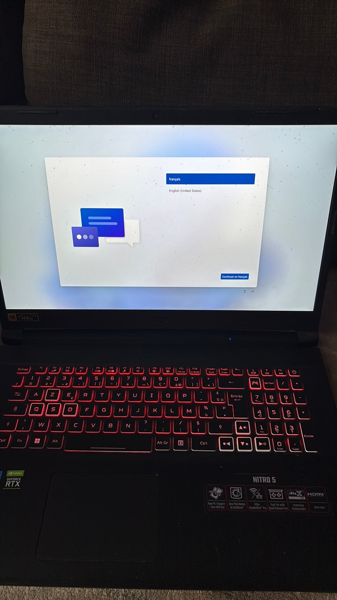 Pc Portable ACER nitro 5, Enlèvement, Comme neuf