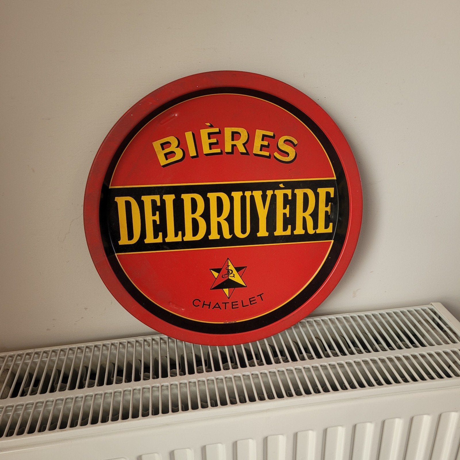 Oud plaatwerk dienblad van Bruyere Chatelet, Verzamelen, Ophalen of Verzenden