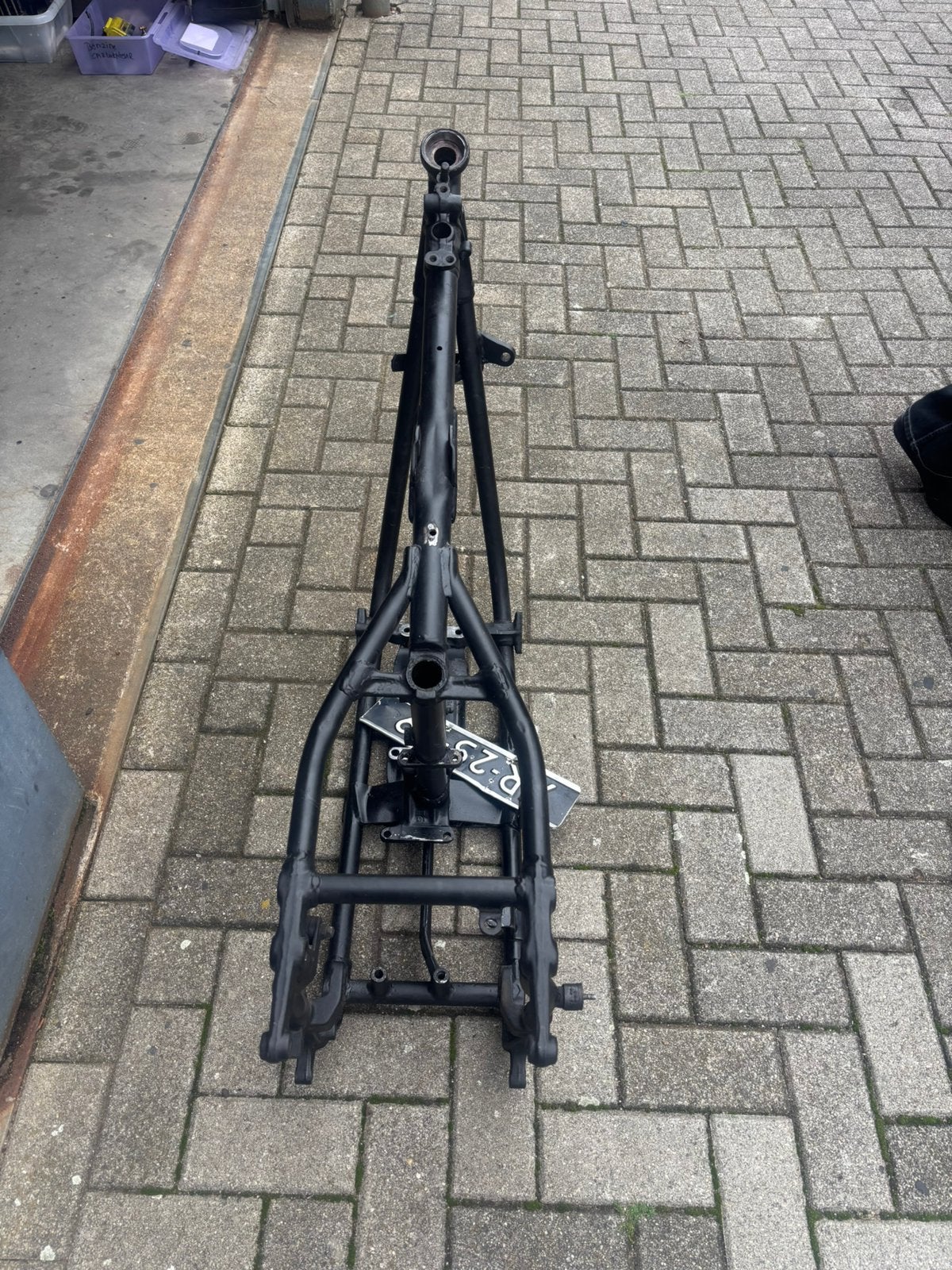 Flh Shovelhead frame met kenteken + diverse onderdelen, Motoren, Ophalen of Verzenden