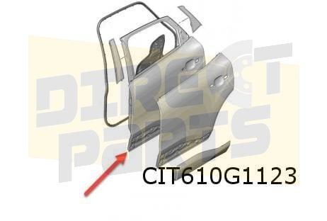 Citroën C4 (10/20-) achterportier Links (te spuiten) Origine, Gebruikt, Deur, -, Ophalen of Verzenden