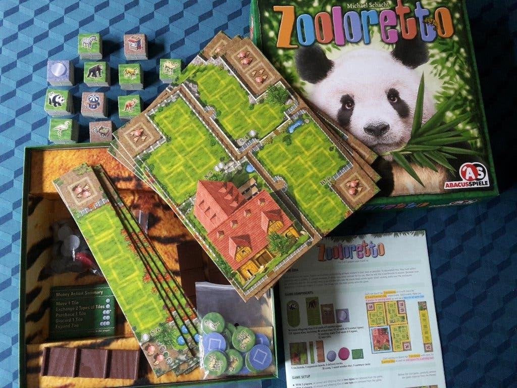 Zooloretto, als nieuw, 2-5 sp., M. Schacht, + 1 gratis promo, Hobby en Vrije tijd, Ophalen of Verzenden, Zo goed als nieuw, Abacus Spiele