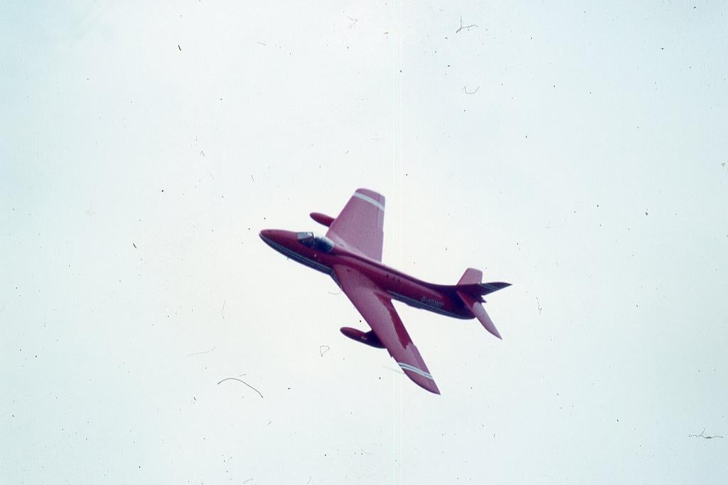 5 dia's vliegtuig - Hawker Hunter, Verzenden, Luchtmacht, Foto of Poster