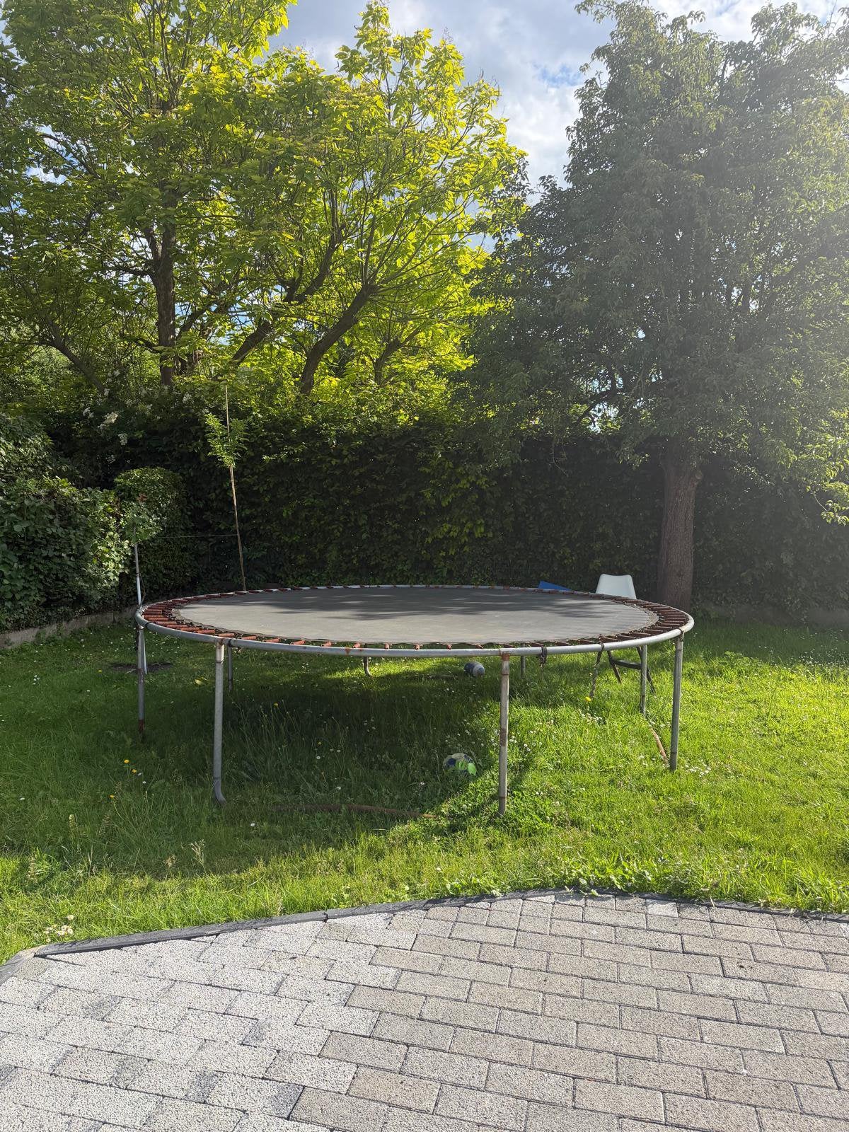 grote trampoline zonder net, Enlèvement, Comme neuf