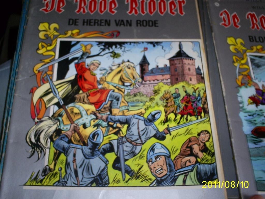 De rode ridder strips grijze cover deel 4, Plusieurs BD, Enlèvement ou Envoi, Utilisé, Willy Vandersteen