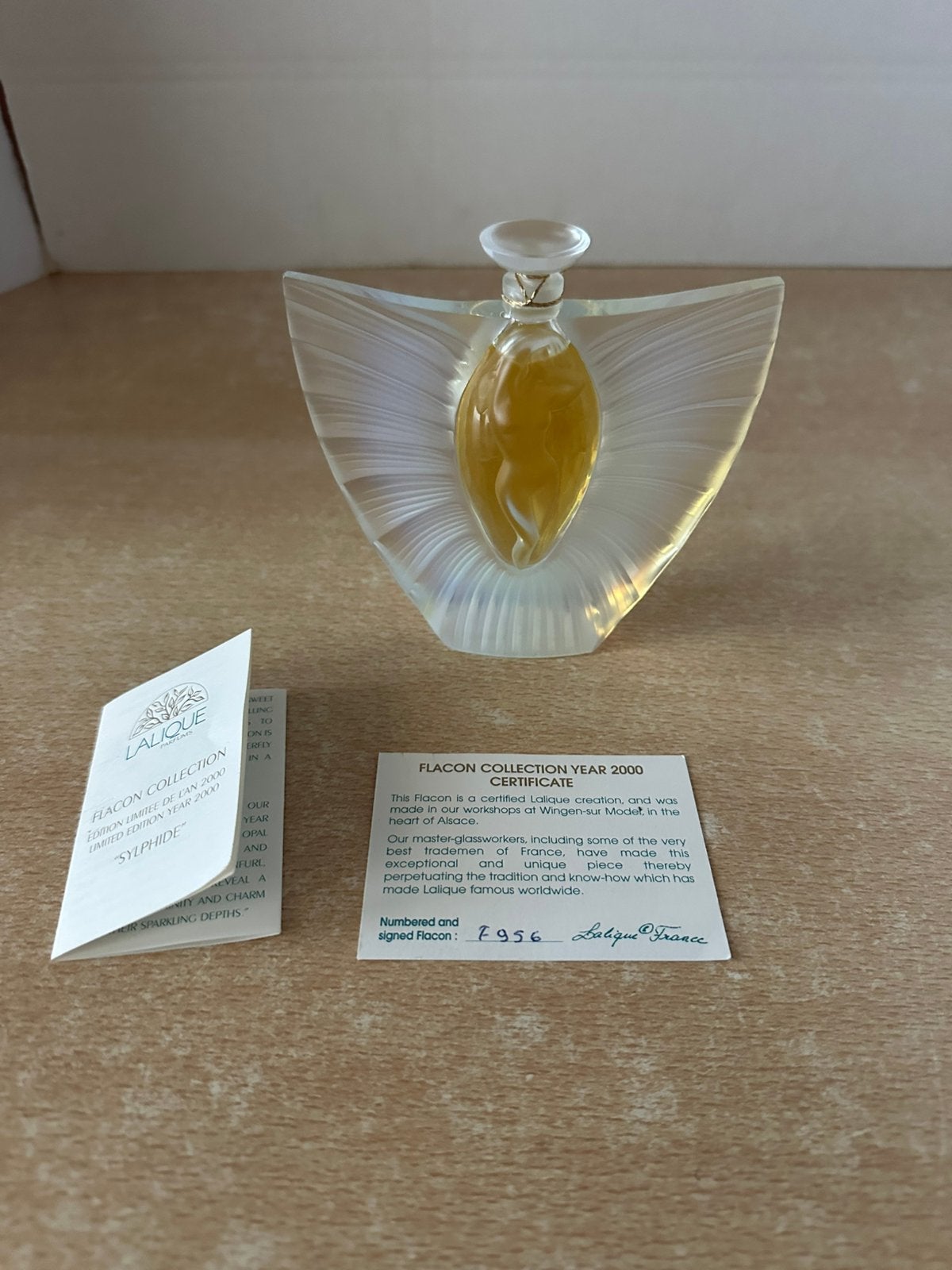 Lalique Sylphide 2000 avec certificat, Enlèvement ou Envoi, Comme neuf