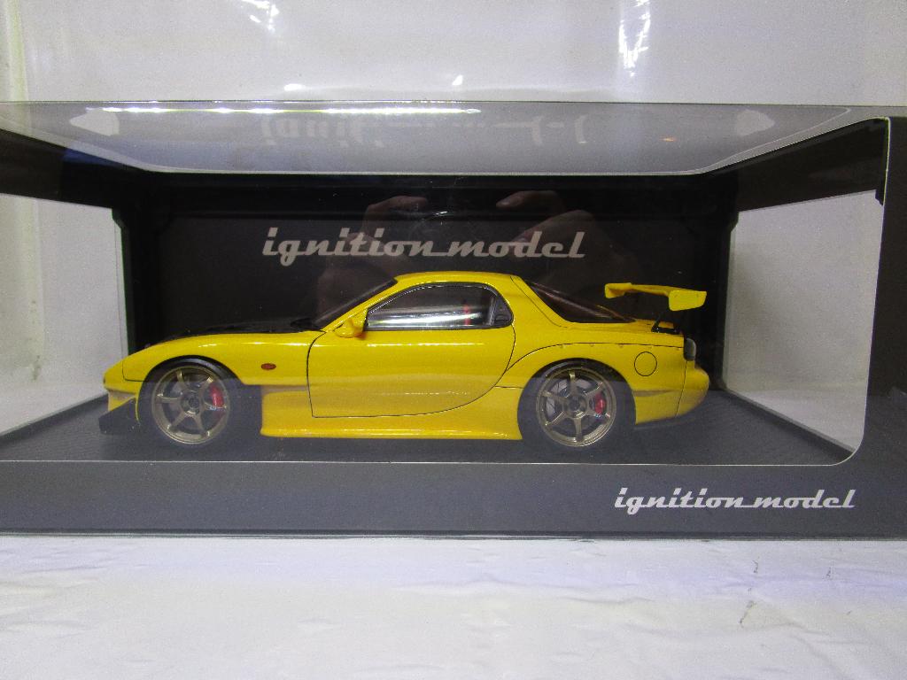 ignition model 1:18 mazda rx7 fd3s, Enlèvement ou Envoi, Comme neuf, Voiture, Autres marques