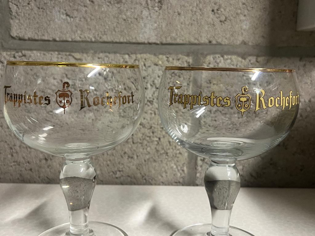 2 verres trappistes différents, Enlèvement ou Envoi, Neuf, Verre ou Verres, Autres marques