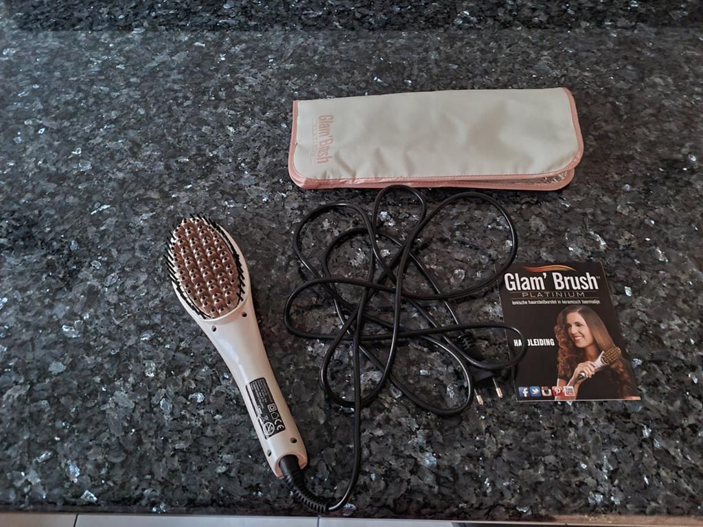 Glam Brush Platinum Keramische Stijltangborstel, Ophalen