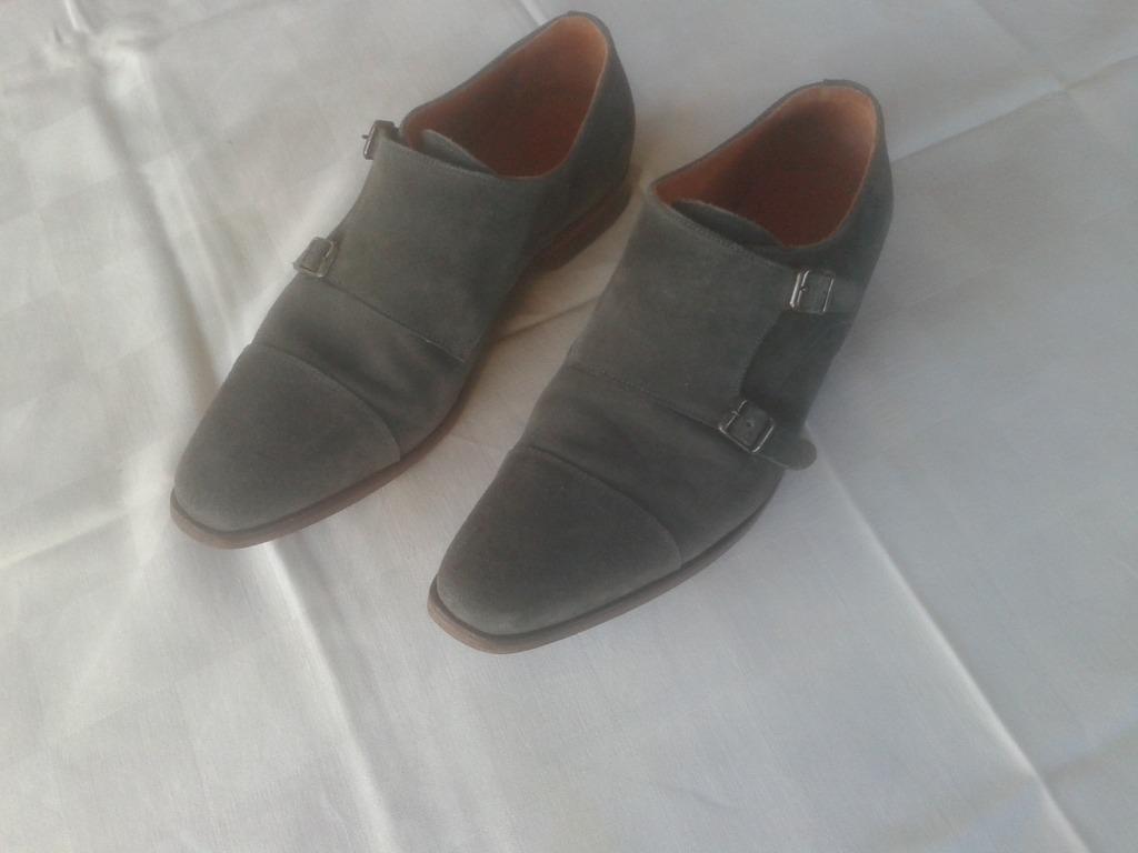 CHAUSSURES DAIM GRISES, Vêtements | Hommes, Chaussures, Enlèvement ou Envoi, Comme neuf, Chaussures à boucles