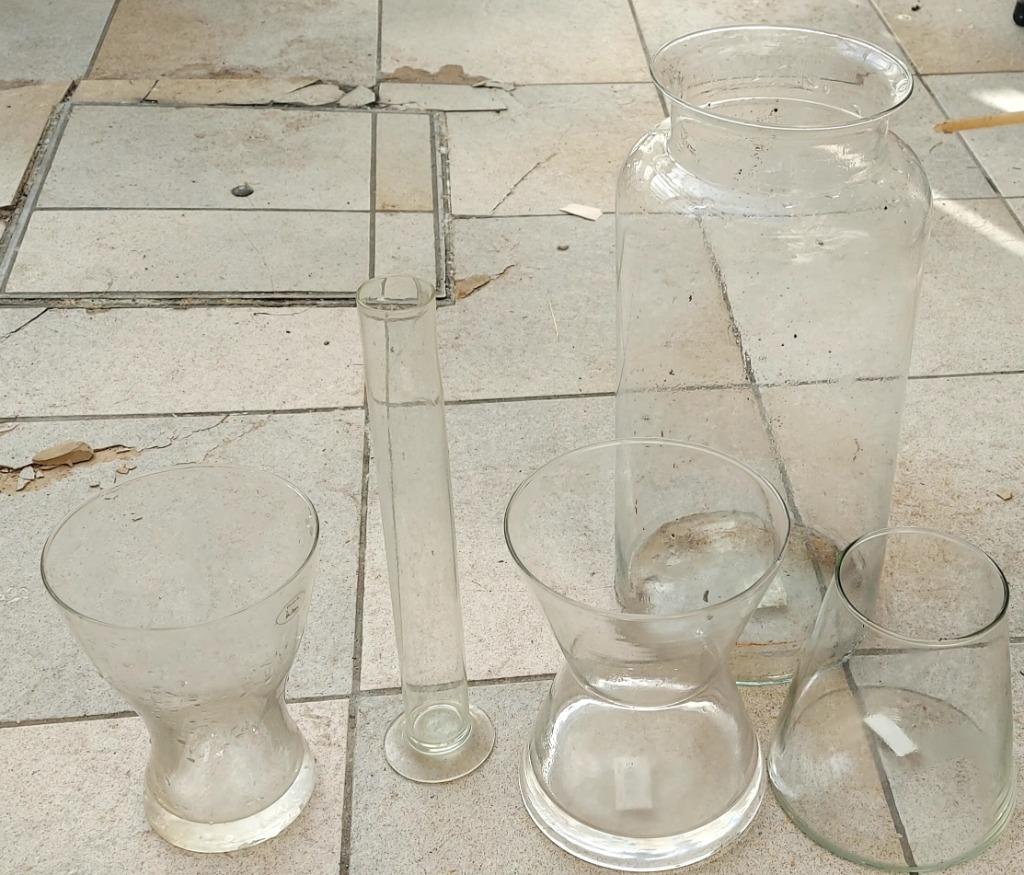 Lot de 5 vases, Enlèvement, Utilisé, Autres couleurs, Verre