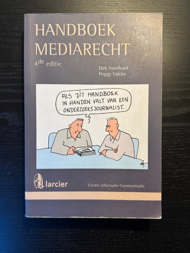 SUPERKANS Handboek mediarecht, Dirk Voorhoof, Peggy Valcke, Enlèvement ou Envoi, Utilisé, Enseignement supérieur, Larcier
