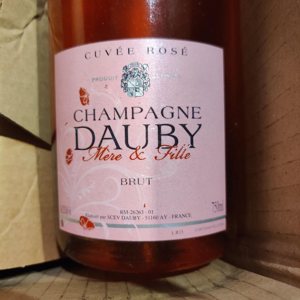 4 - Champagne Rosé Brut de Dauby Champagne, Collections, Vins, Champagne, Enlèvement