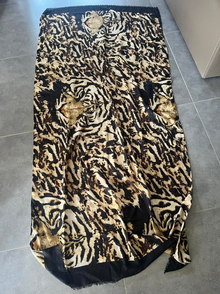 Grote sjaal met tijgerprint, Kleding | Dames, Ophalen, Zo goed als nieuw, Sjaal