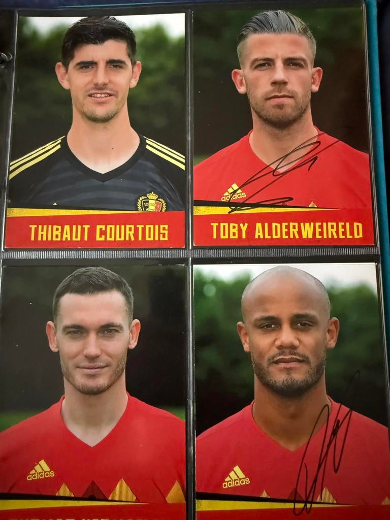 14 fotokaarten rode duivels, Ophalen of Verzenden, Zo goed als nieuw