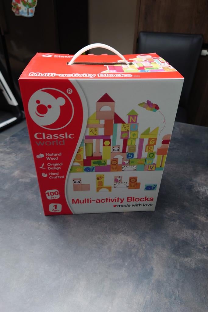 Classic world pack 100 stuks houten blokjes, Ophalen of Verzenden