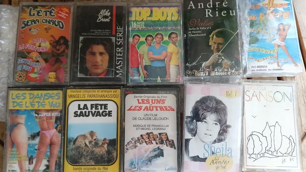 10 cassette audio année 80 tube, CD & DVD, Cassettes audio, Originale, Dance, Utilisé, 2 à 25 cassettes audio