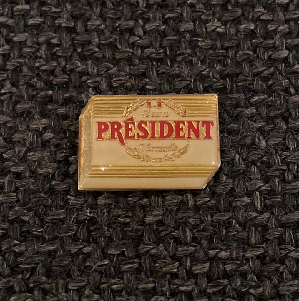 PIN - BEURRE PRESIDENT NORMANDIE - BOTER, Verzenden, Gebruikt, Merk, Speldje of Pin