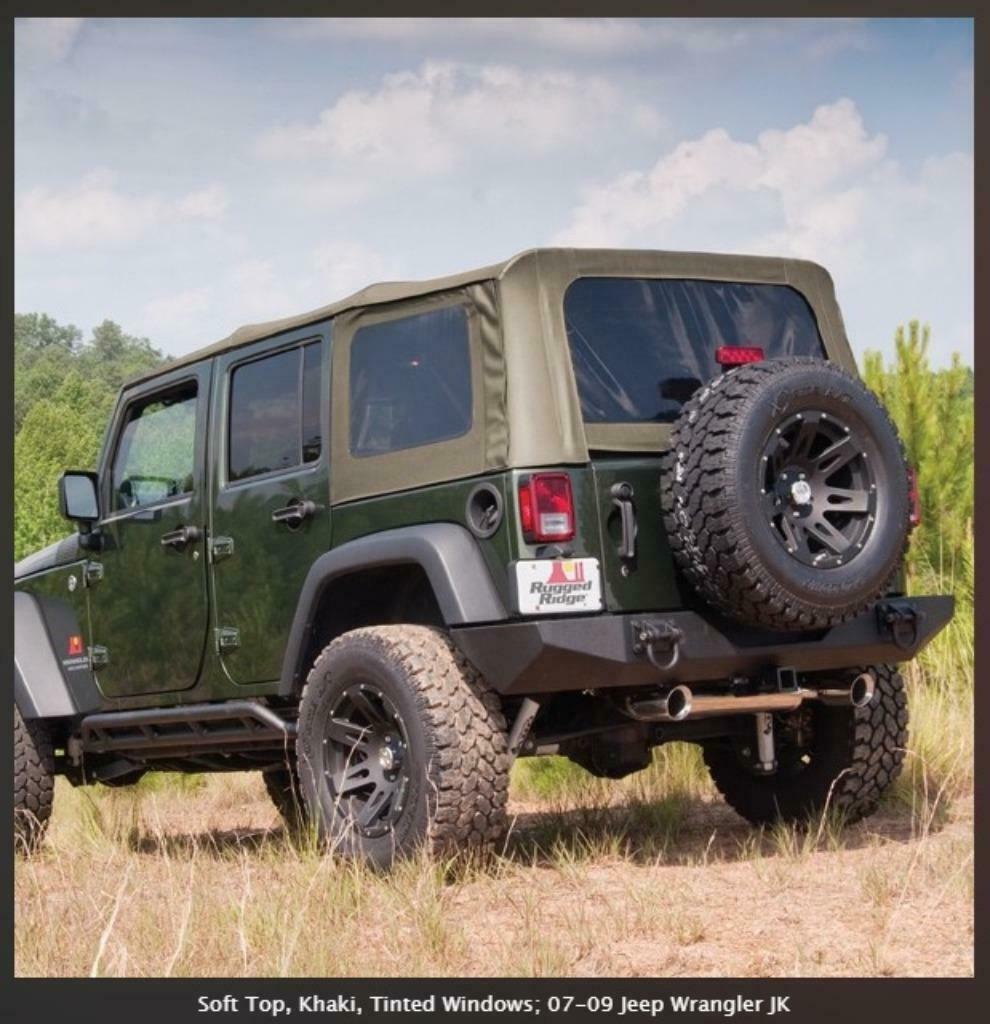 Jeep Wrangler JKU '07-'09 Soft top Khaki, Enlèvement, Neuf, Jeep