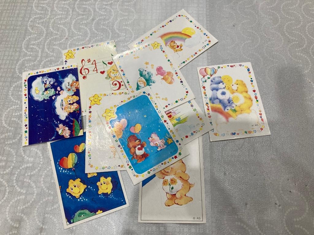 Panini stickers CARE BEARS uit 1985, Ophalen