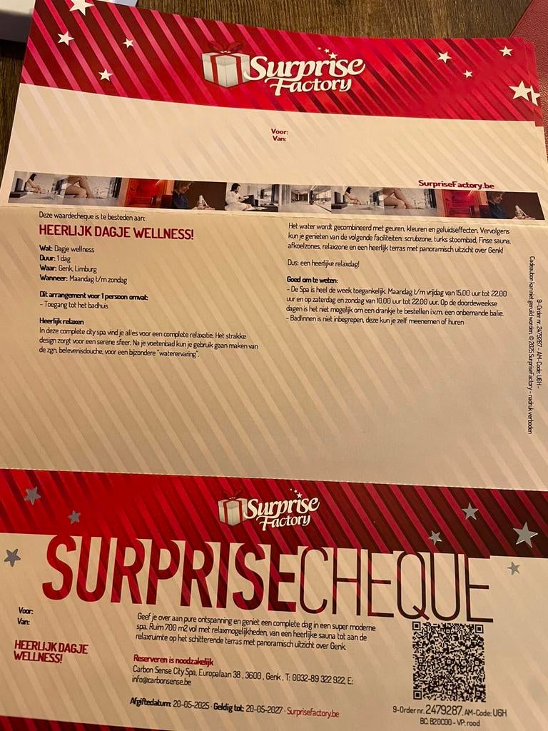 Chèque surprise, Enlèvement, Comme neuf