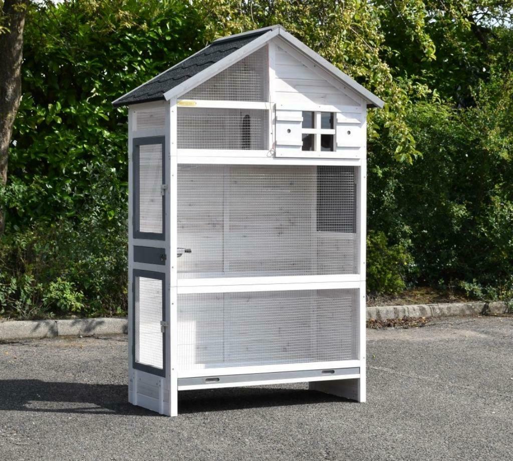 Volière Alouette volière jardin volière en bois volière XXL, Animaux & Accessoires, Envoi, Neuf, Bois, Volière